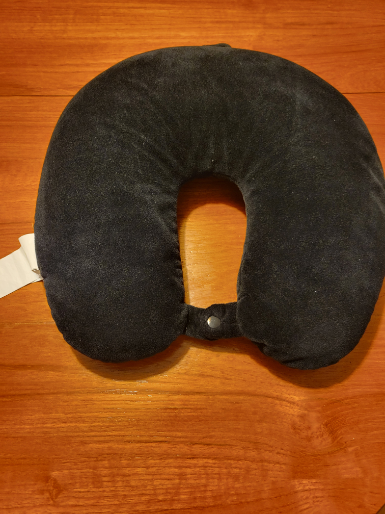 Soft Black Travel Neck Pillow