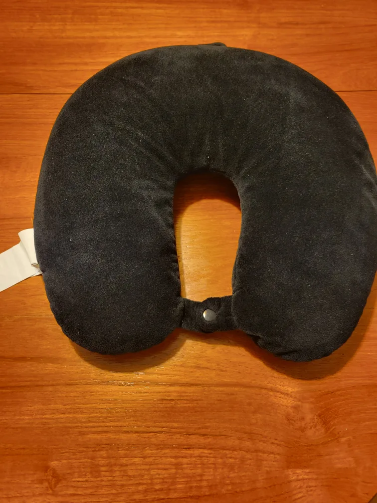Soft Black Travel Neck Pillow thumbnail