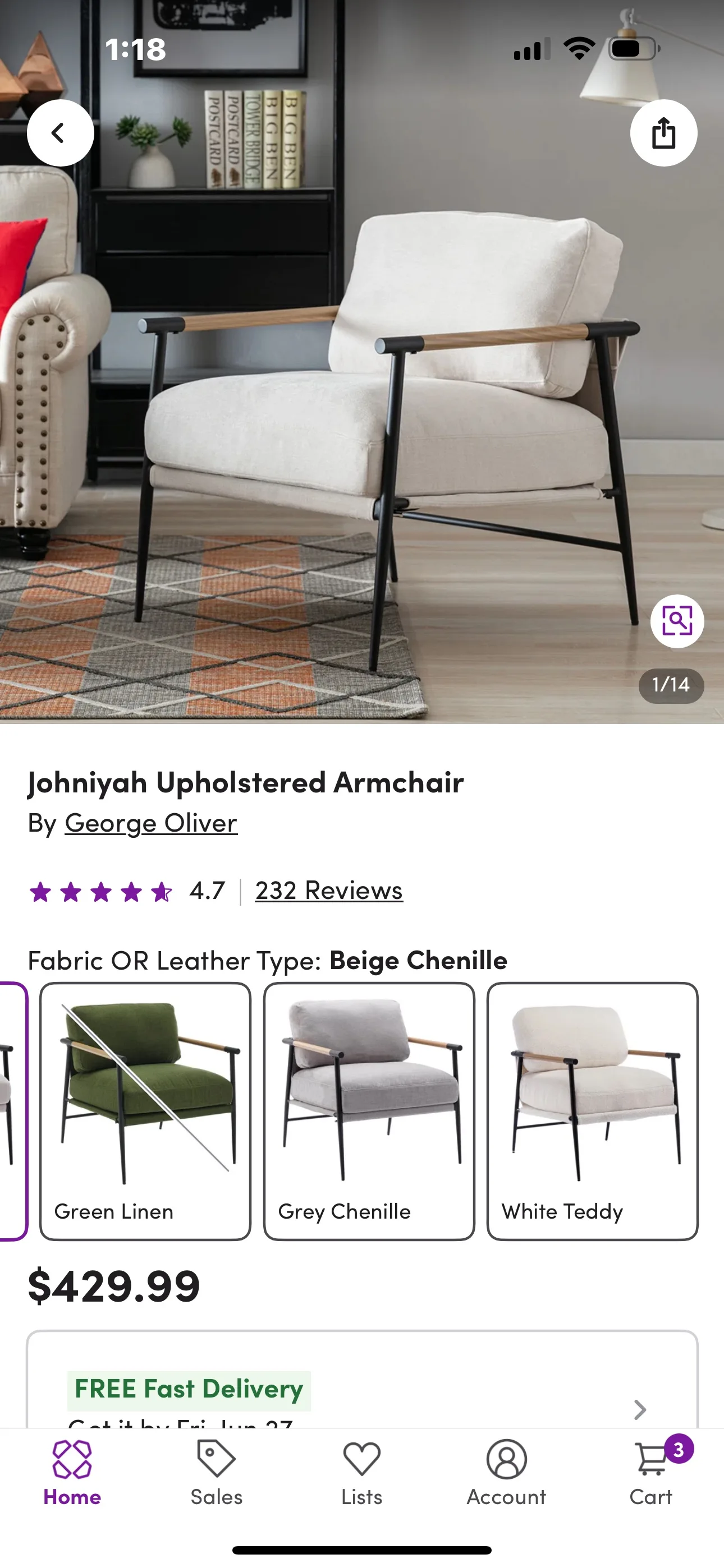 Accent Chair image indicator(4)