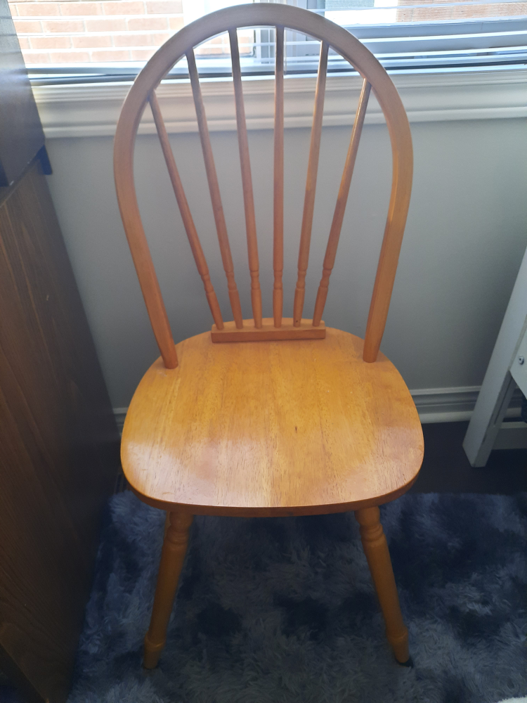 Wood Spindle-Back Chair