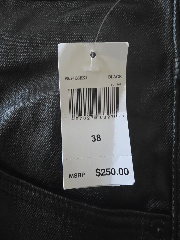 Purple Brand High Shine Cargo Shorts - Black, Size 38 thumbnail
