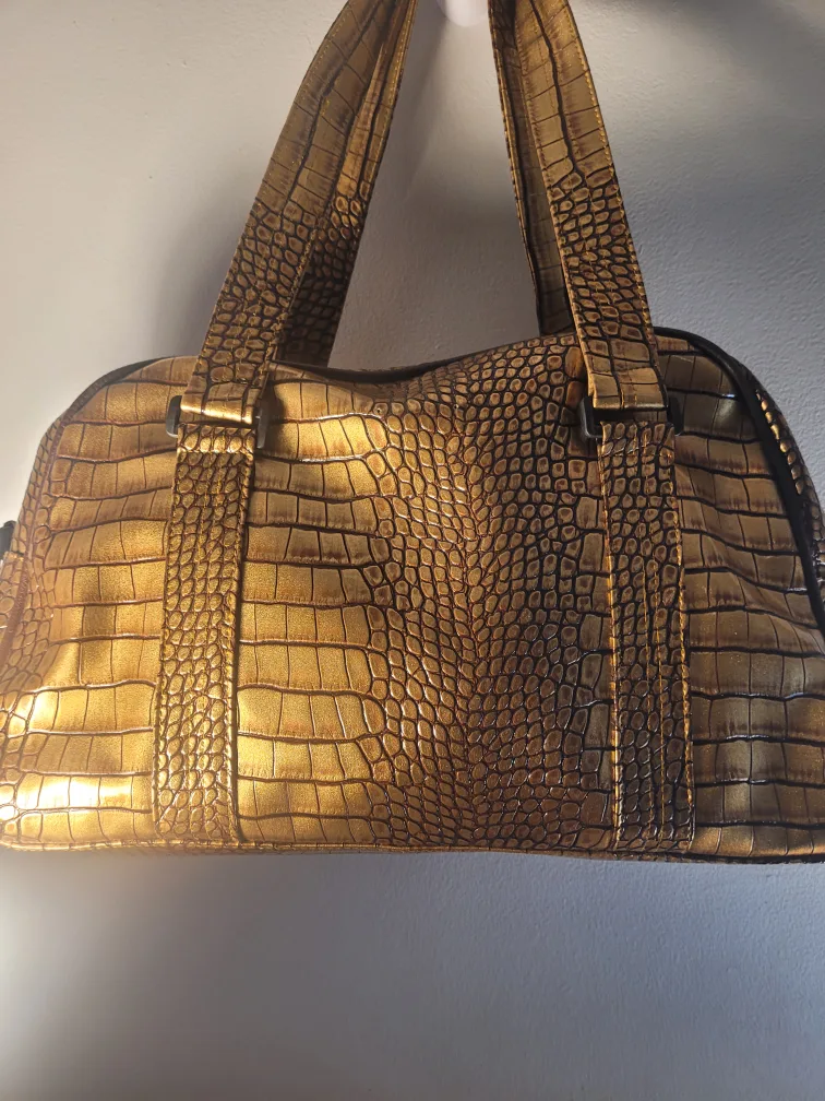 Metallic Brown Shoulder Bag/ Tote thumbnail