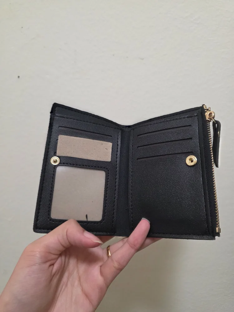 Black Wallet with Cherry Design image indicator(4)