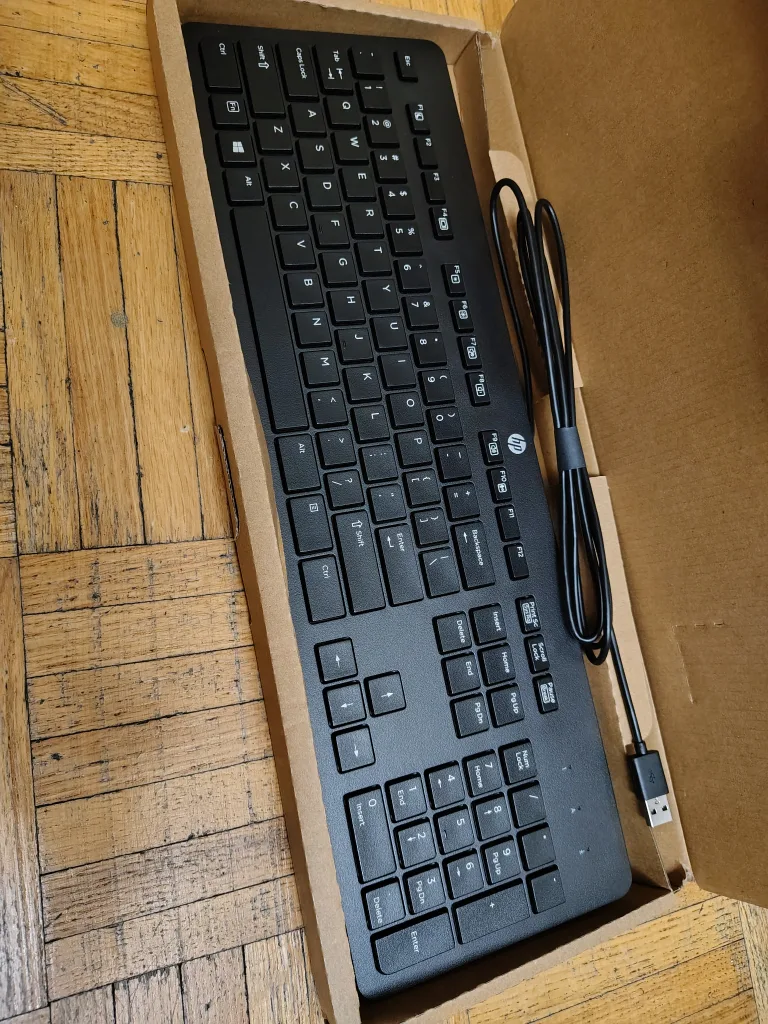HP Slim Business Computer Keyboard, Wired – New in Box! image indicator(2)