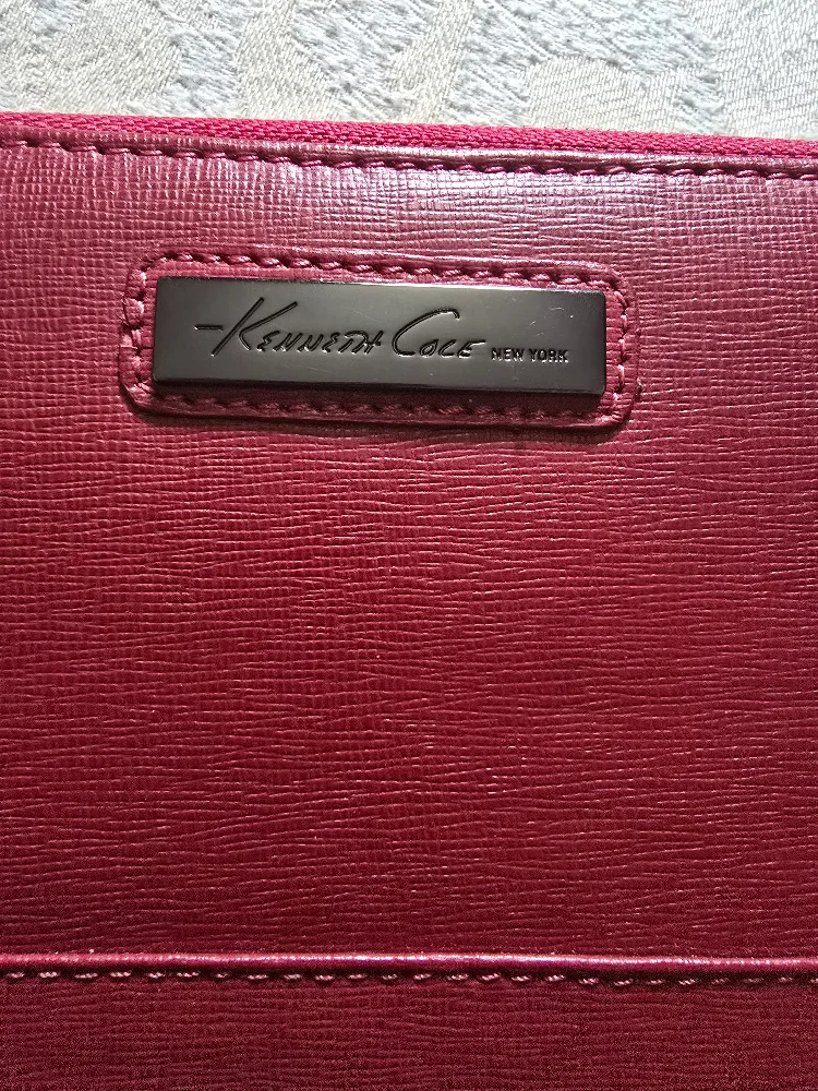 Kenneth Cole New York Burgundy Leather Wallet image indicator(3)