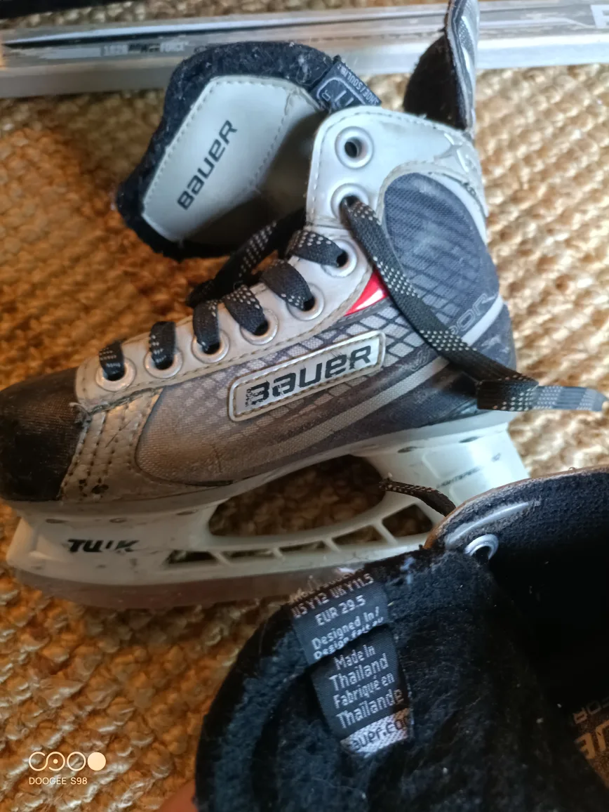 All Hockey Gear Lot –6 Skates + Helmet + Glove + 3 Sticks image indicator(2)