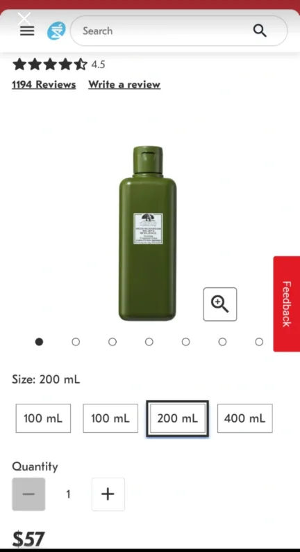 Brand new ORIGINS Mega Mushroom lotion 200ml image indicator(3)