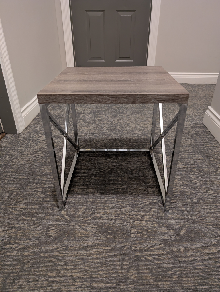 Modern Coffee Table with Chrome Legs