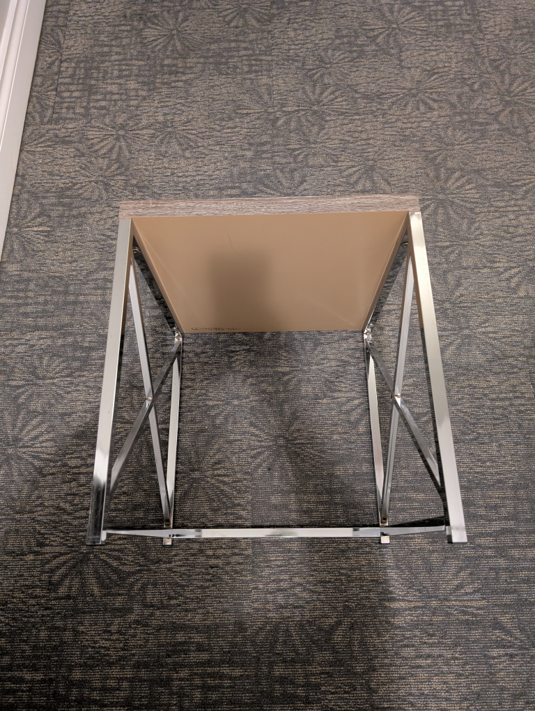 Modern Coffee Table with Chrome Legs - photo 2