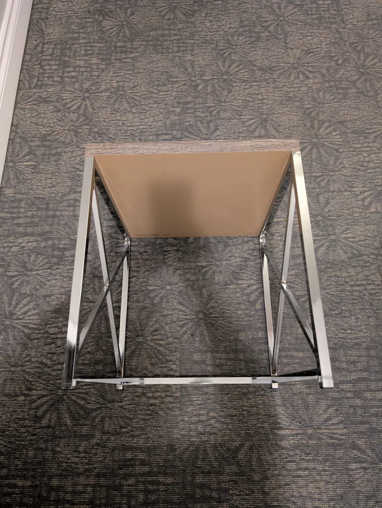 Modern Coffee Table with Chrome Legs image indicator(2)