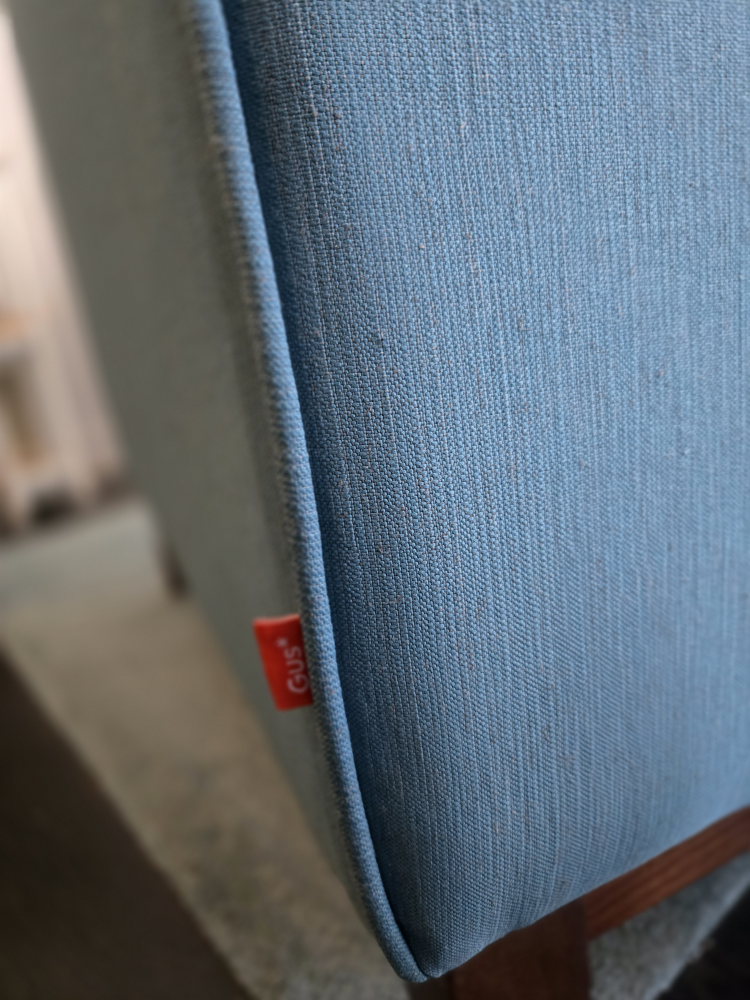 Gus Modern Azure Blue Sofa - photo 4