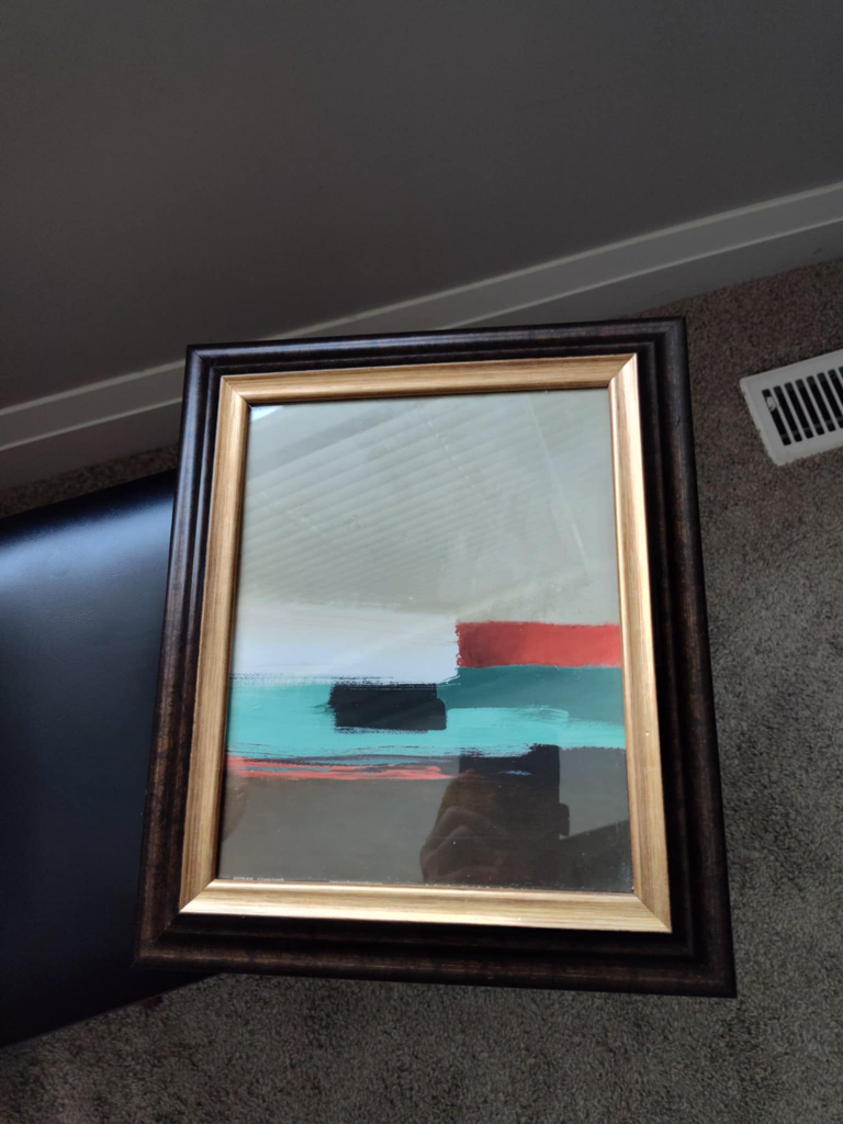 Abstract wood Framed Art - photo 2