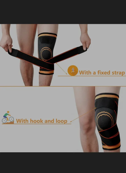 Vitoki Knee Support Sleeves – 2 Pack, Medium, Orange🧡 image indicator(6)