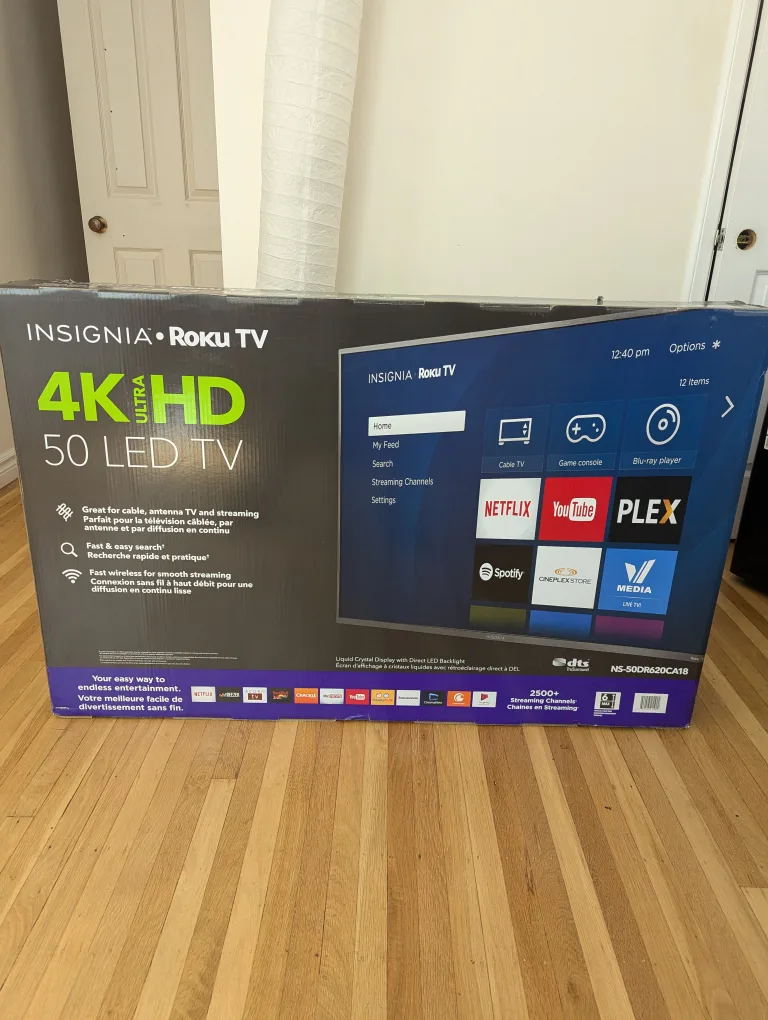 Insignia 50-inch 4K UHD Roku TV thumbnail