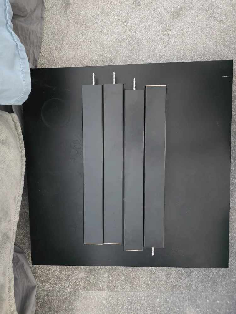 Two IKEA LACK Side Tables - Black thumbnail