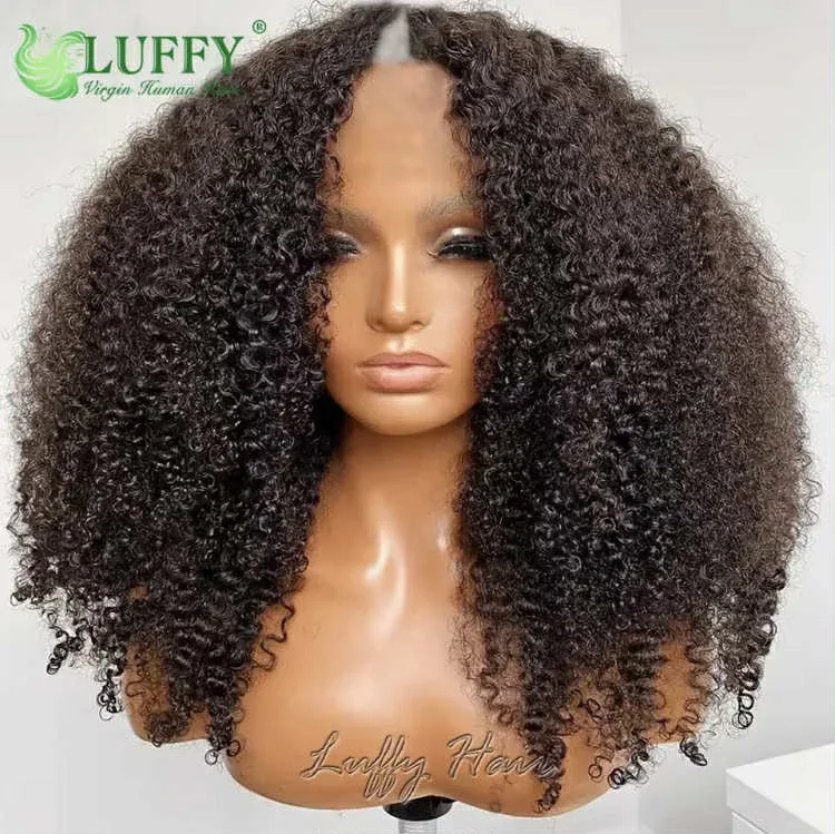 NEW!!! Curly Human Hair Wigs 1x4 U Part! 20 inch thumbnail