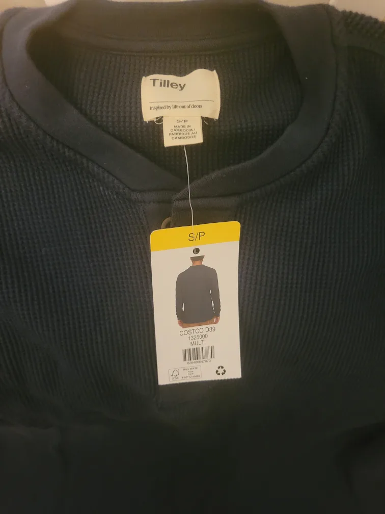 New Tilley Henley Shirt - Navy image indicator(2)