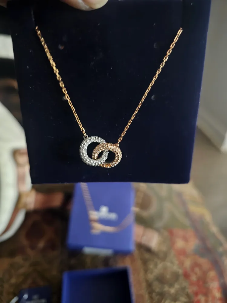 Swarovski Interlocking Circles Necklace thumbnail