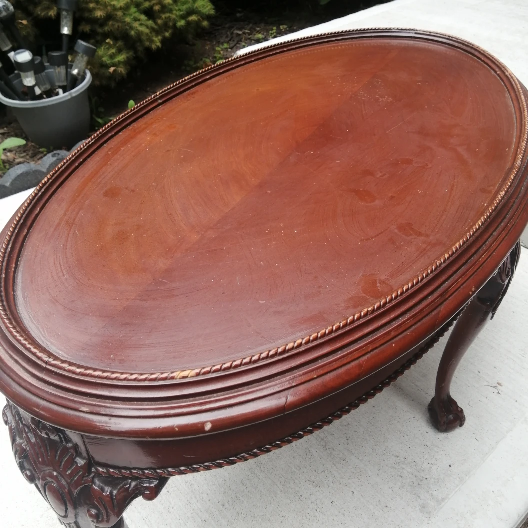 Vintage Oval Coffee Table - photo 4