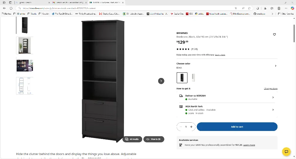 IKEA BRIMNES Bookcase thumbnail