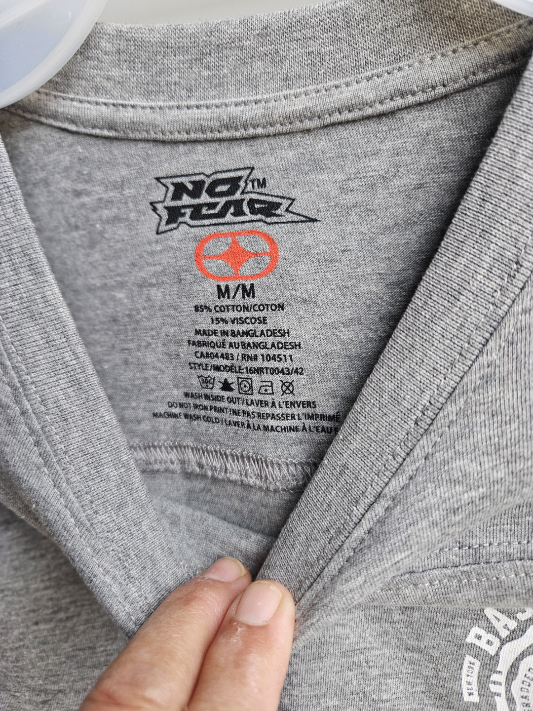 NEW Boys Med,  No Fear Basketball T-Shirt - photo 2