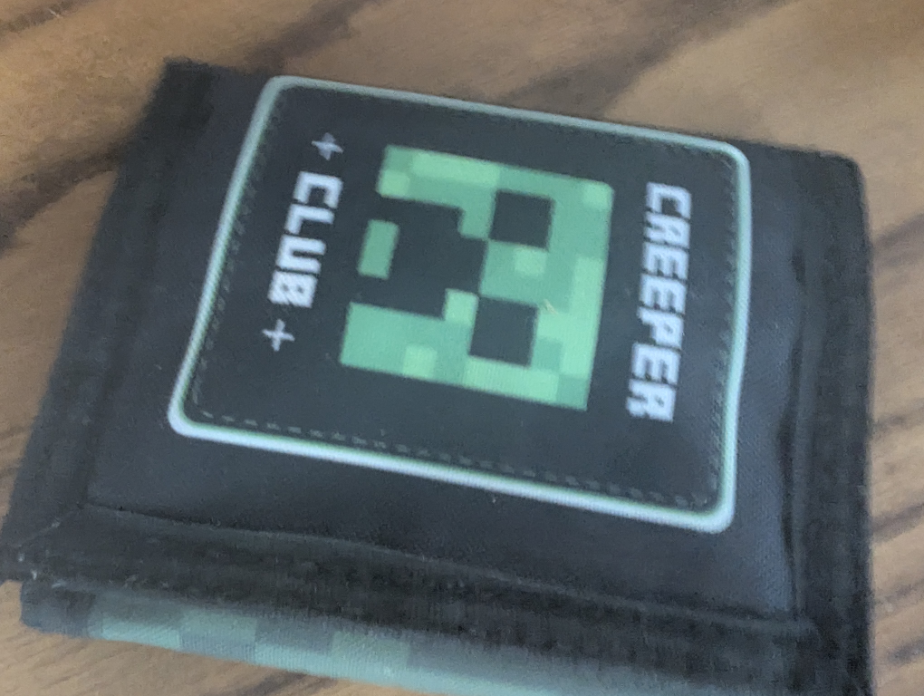Minecraft wallet very good condition like new - photo 2