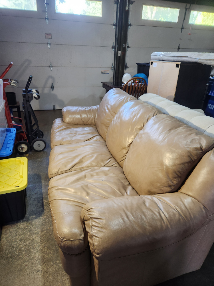Fontana Classic Leather Sofa - Mushroom Colour - photo 2