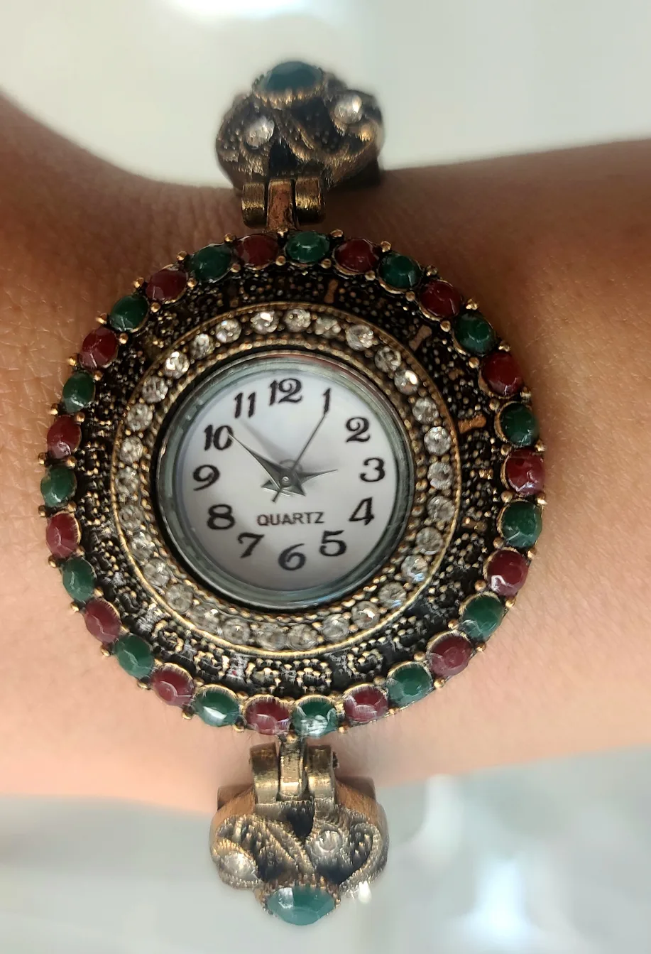 🥕Vintage Style Jewelery Set - Necklace, Earrings & Watch image indicator(2)