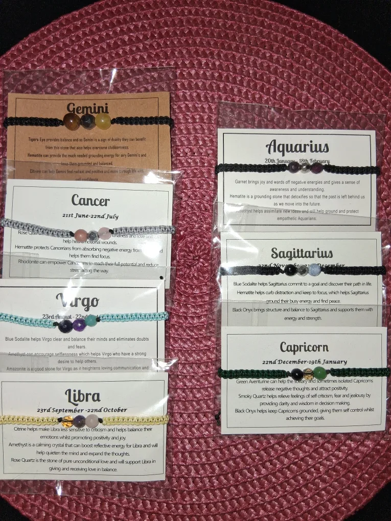 Zodiac Macrame Bracelets thumbnail