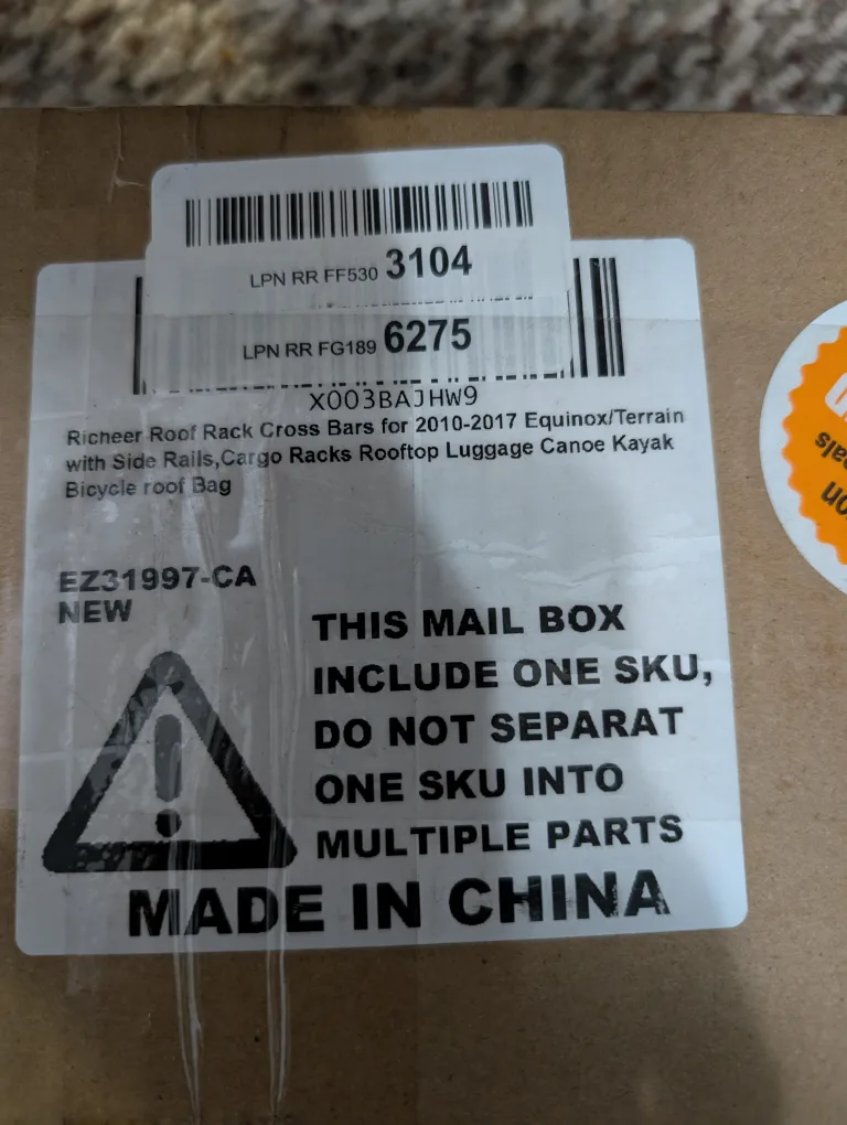 Richeer Roof Rack Cross Bars - New in Box! image indicator(2)