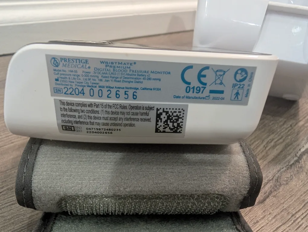 EUC - Prestige Medical Wristmate Blood Pressure Machine Monitor image indicator(3)