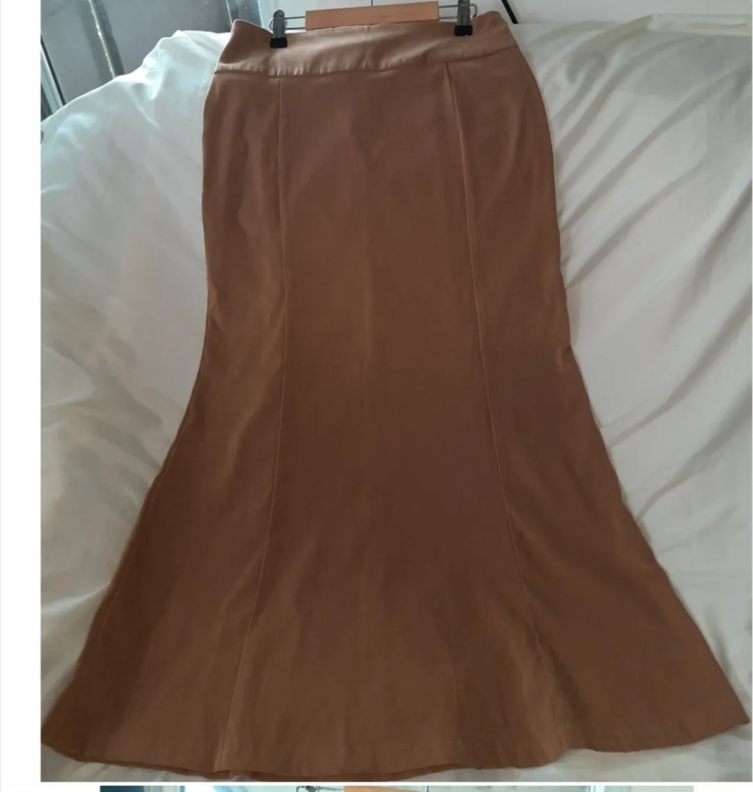 Tan Midi Skirt thumbnail