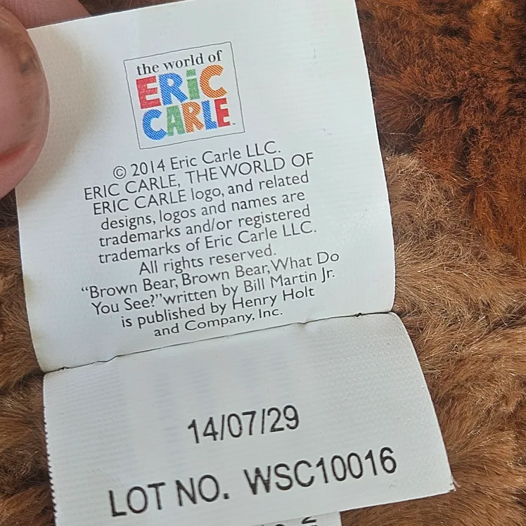 Zoobies Eric Carle Brown Bear Plush Storybook 11" image indicator(7)