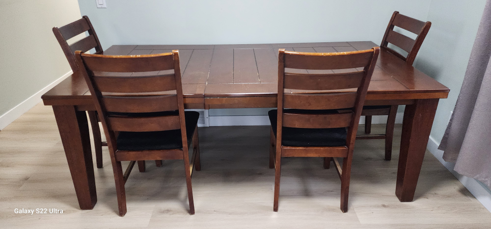 Dining Table and Chairs Set - Brown - photo 2