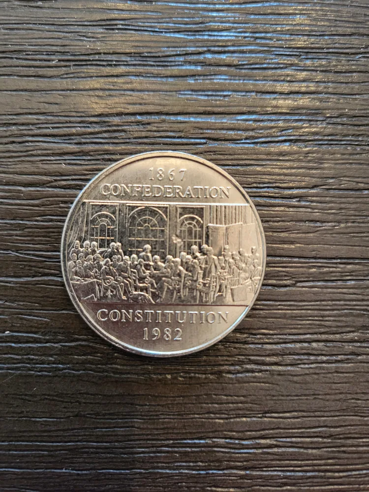 1982 Canadian Dollar Commerating the Constitution thumbnail