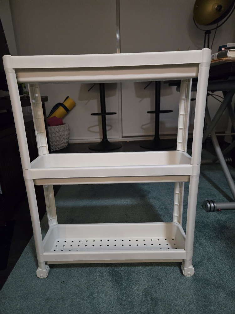IKEA Vesken White Utility Cart