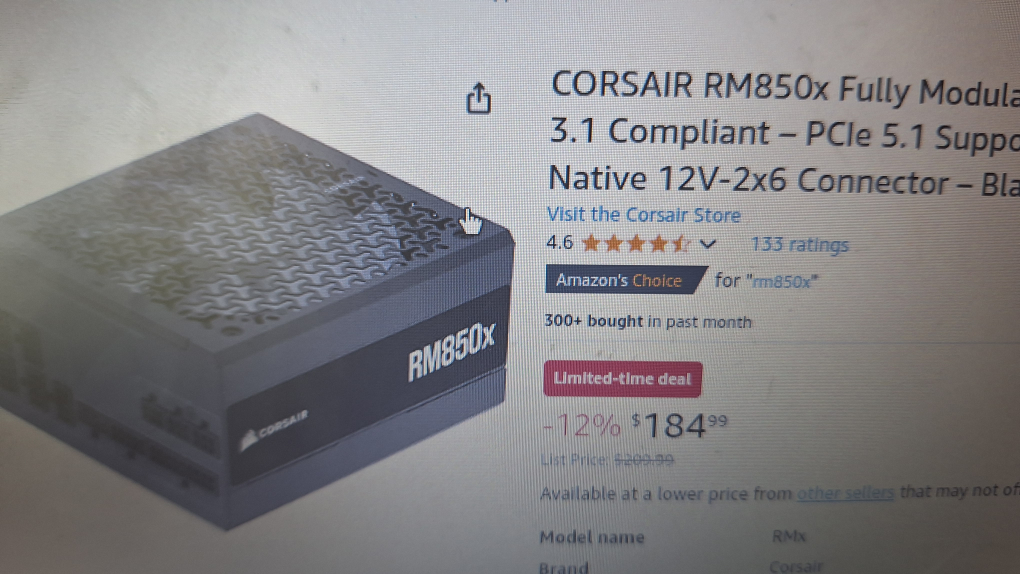 Corsair RM850x Power Supply - photo 3