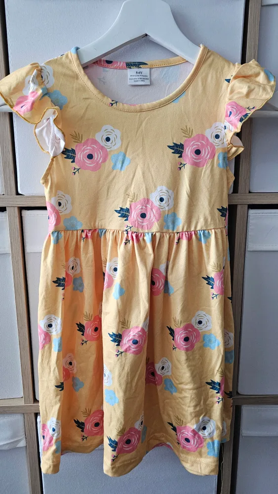 💚 2 Girls' Floral Summer Dresses image indicator(2)