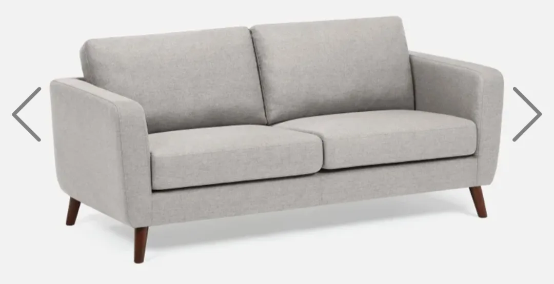 Grey Three-Seater Sofa thumbnail