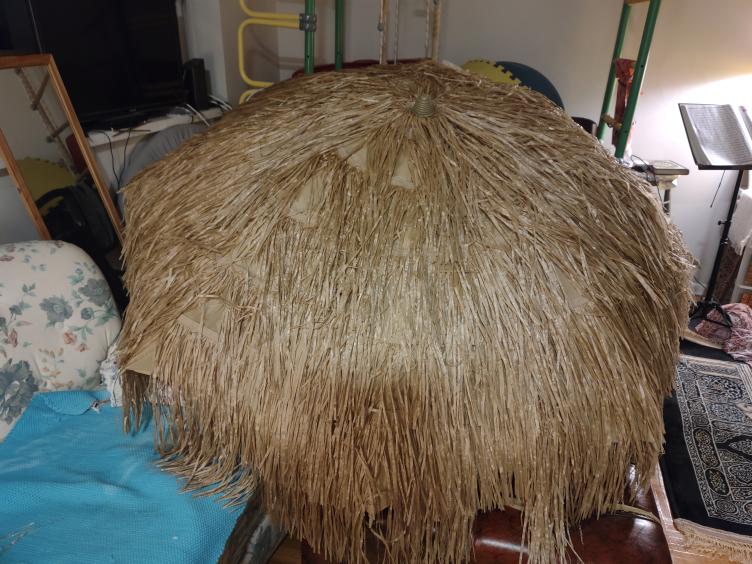 Vintage Wicker Parasol UMBRELLA - photo 2