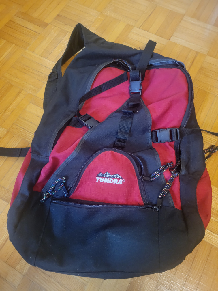 Tundra Backpack - Red & Black