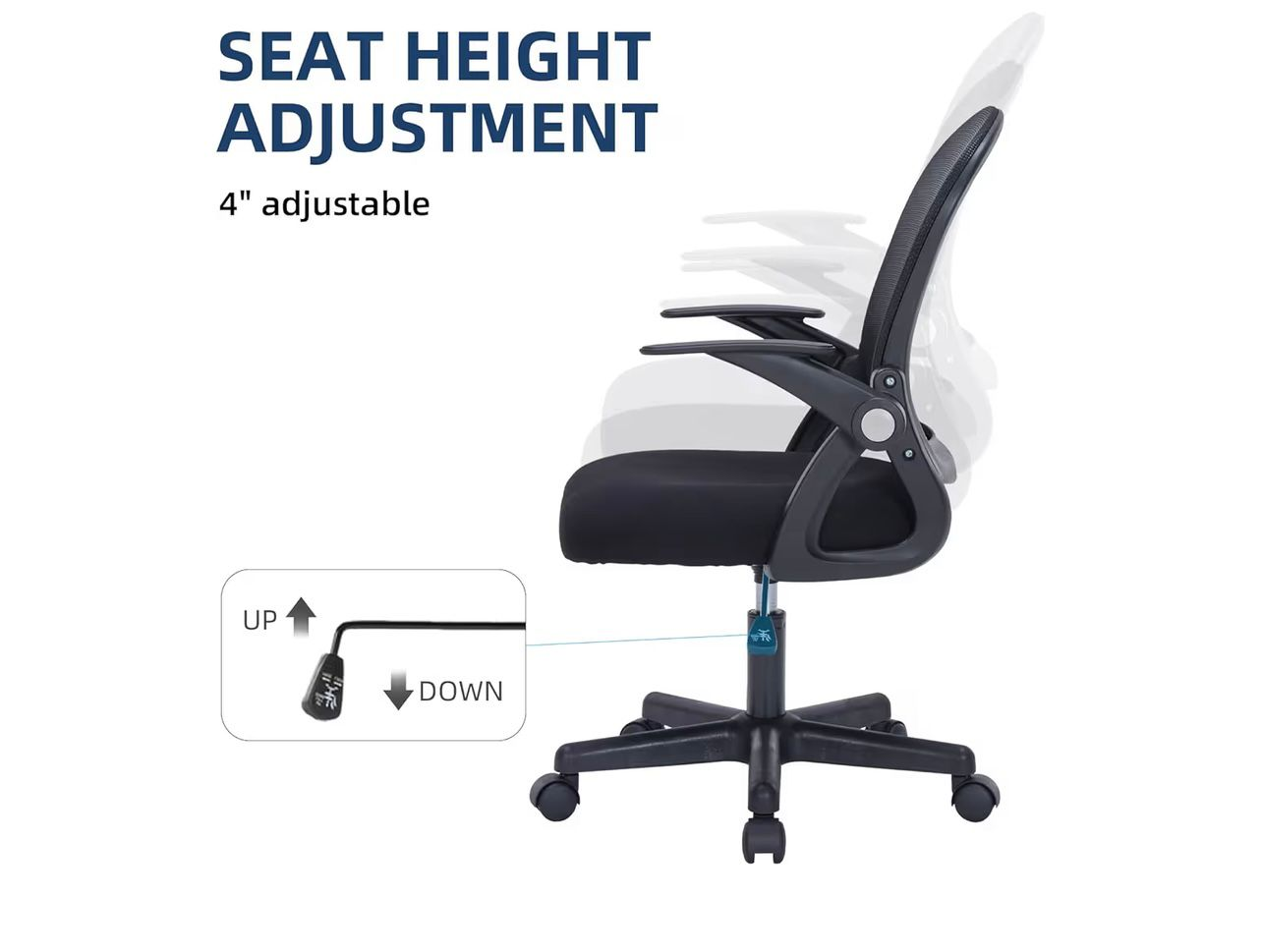 Ergonomic Mesh Office Chair - Black