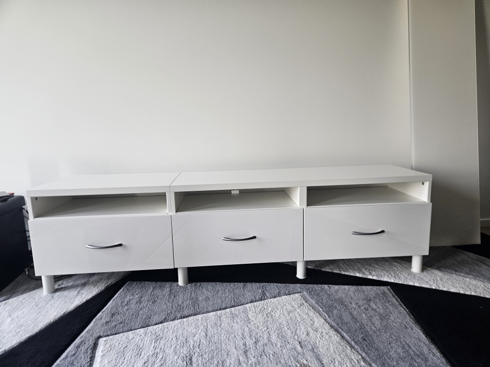 Ikea White TV Stand - photo 5