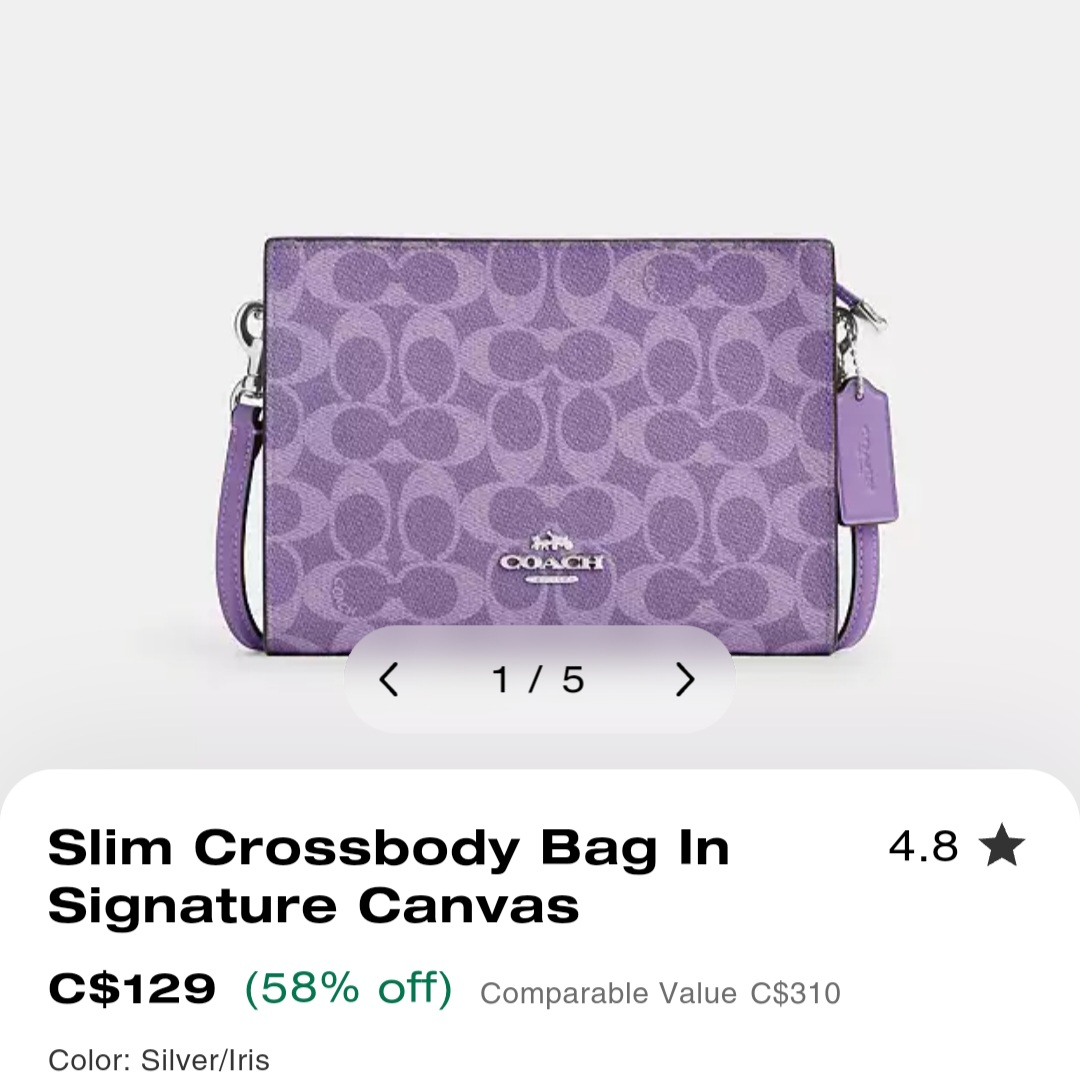 Coach Slim Crossbody Bag - photo 2