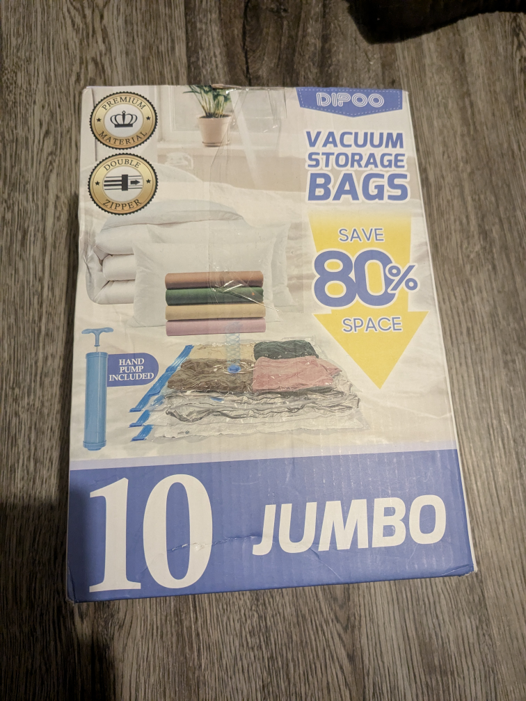 DIPOO Vacuum Storage Bags - 10 Jumbo