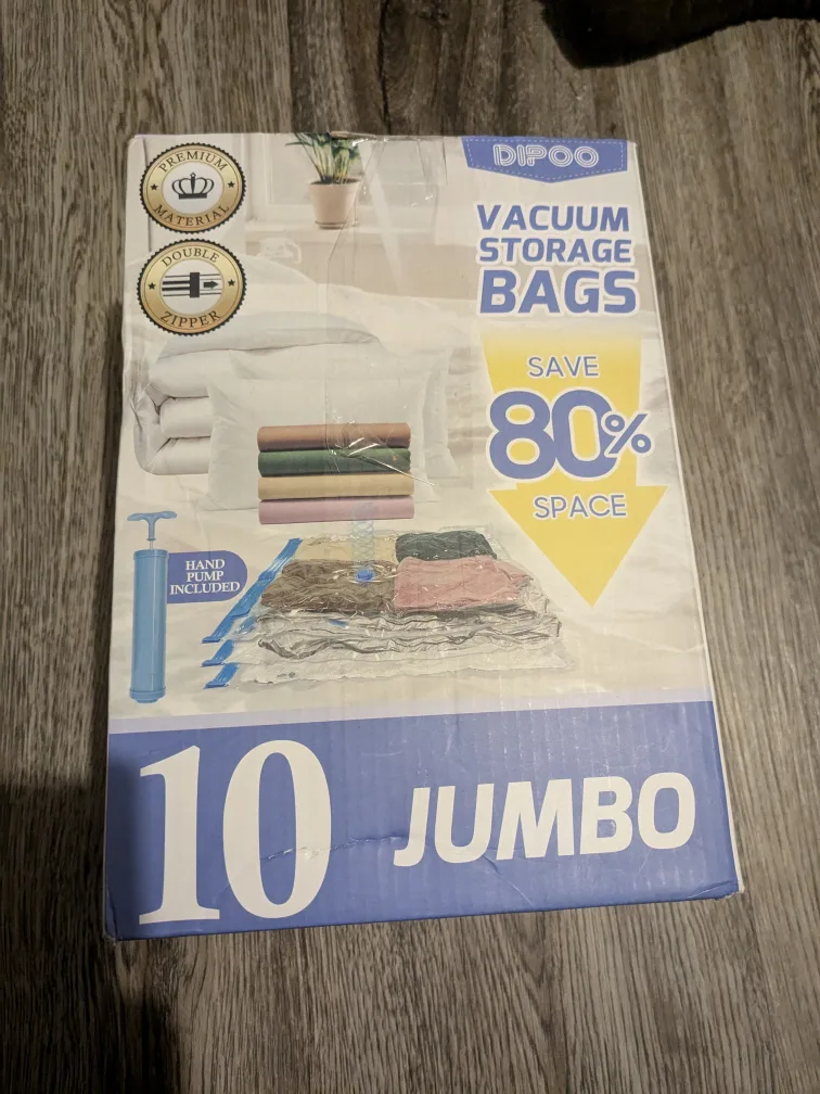 DIPOO Vacuum Storage Bags - 10 Jumbo thumbnail