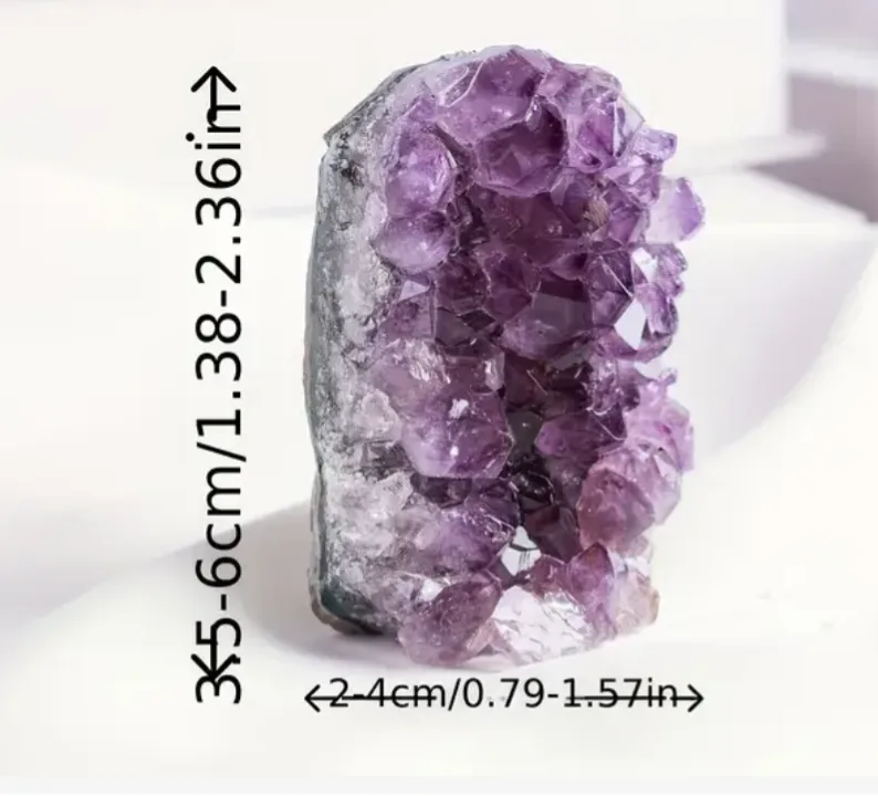 Amethyst Crystal Cluster In Original Rock image indicator(2)