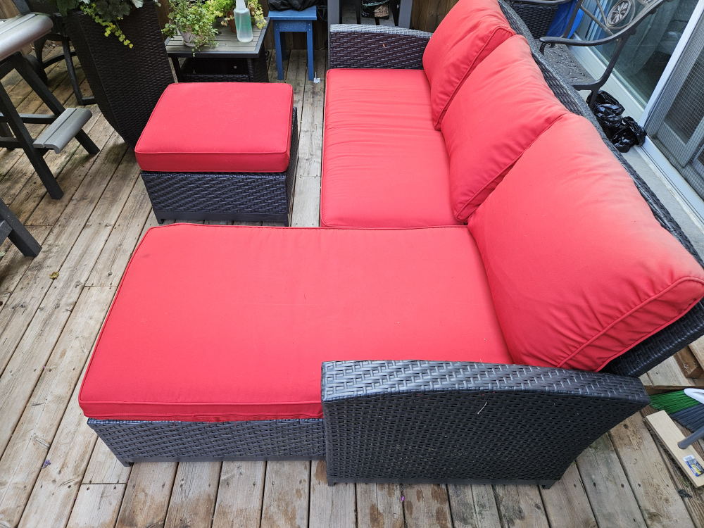 Outdoor Sectional Sofa and Ottoman - photo 3