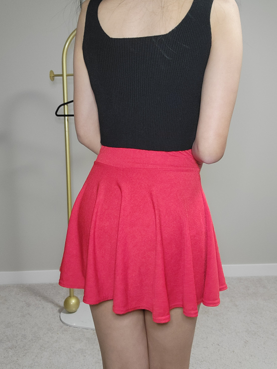 Red mini Skirt - photo 4