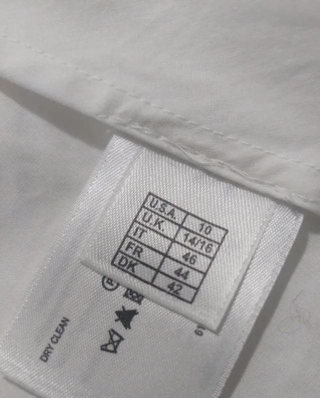 Brooks Brothers White  Elegant Ruffle  Blouse image indicator(8)